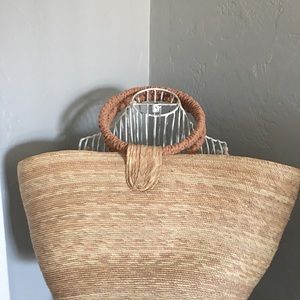 Large Basket Tote Bag
